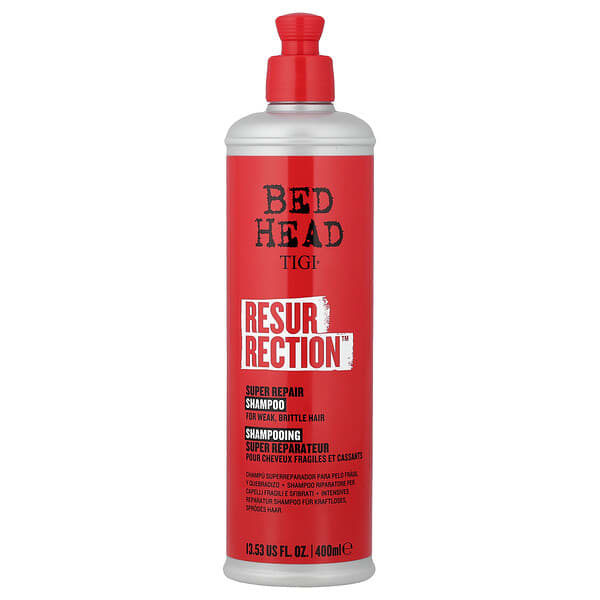 TIGI Bed Head Resurrection Super Repair Shampoo For Weak Brittle Hair — 400 ml