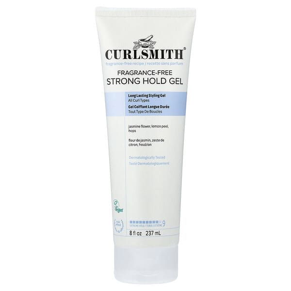 Curlsmith Strong Hold Gel All Curl Types Fragrance Free — 237 ml