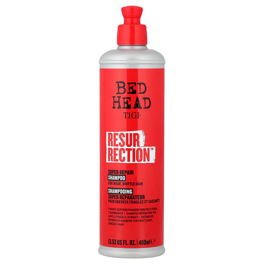 TIGI Bed Head Resurrection Super Repair Shampoo For Weak Brittle Hair — 400 ml