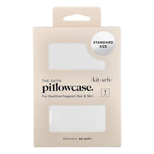Kitsch The Satin Pillowcase Standard Size Ivory — 1 count