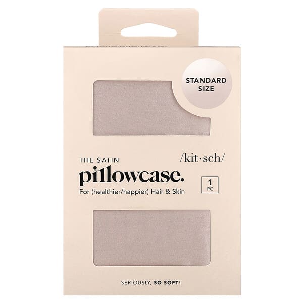 Kitsch The Satin Pillowcase Standard Size Blush — 1 count