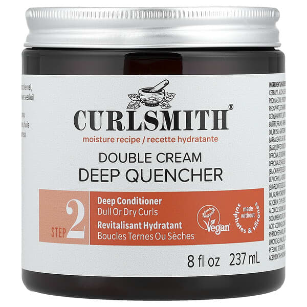 Curlsmith Double Cream Deep Quencher Step 2 Dull or Dry Curls — 237 ml