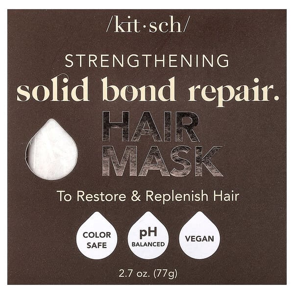 Kitsch Solid Bond Repair Bar Hair Mask Strengthening Bamboo Flower & Ylang Ylang — 77 g