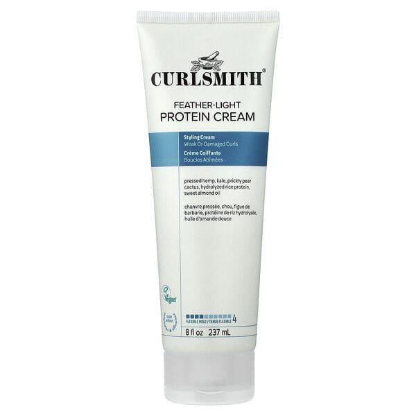 Curlsmith Feather-Light Protein Cream Flexible Hold Weak or Damaged Curls — 237 ml