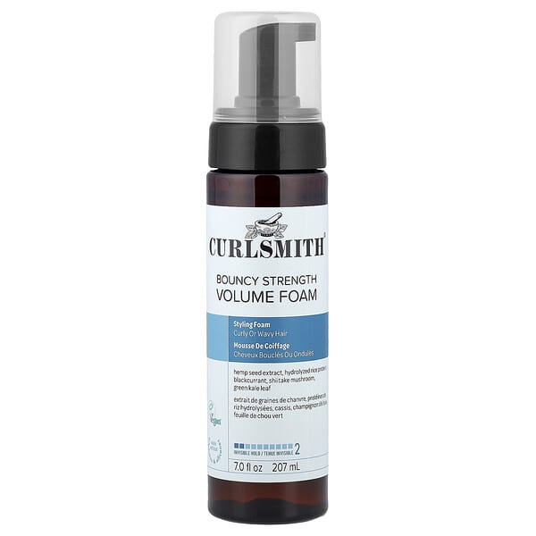 Curlsmith Bouncy Strength Volume Foam Curly or Wavy Hair — 207 ml