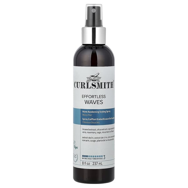 Curlsmith Effortless Waves Wave Awakening Styling Spray Invisible Hold Wavy Hair — 237 ml