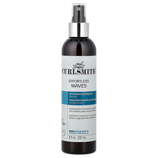 Curlsmith Effortless Waves Wave Awakening Styling Spray Invisible Hold Wavy Hair — 237 ml