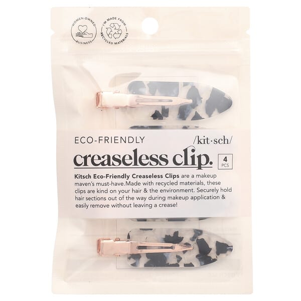 Kitsch Eco-Friendly Creaseless Clip 4 Clips — 4 count